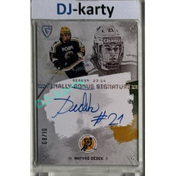23/24 Goal Cards Finally Season #S-VS1 Matyáš Dědek Bonus Signature 08/10