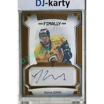 23/24 Goal Cards Finally Season #A-03 Denis Kindl Autograph 5/9