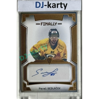 23/24 Goal Cards Finally Season #A-09 Pavel Sedláček Autograph 5/9