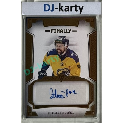 23/24 Goal Cards Finally Season #A-11 Mikuláš Zbořil Autograph 6/9