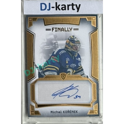 23/24 Goal Cards Finally Season #A-16 Michal Kořének Autograph 6/9