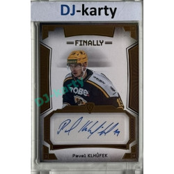 23/24 Goal Cards Finally Season #A-24 Pavel Klhůfek Autograph 08/20