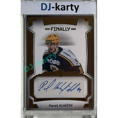 23/24 Goal Cards Finally Season #A-24 Pavel Klhůfek Autograph 08/20