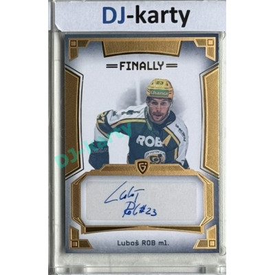 23/24 Goal Cards Finally Season #A-26 Luboš Rob ml. Autograph 08/20