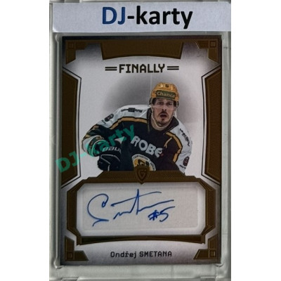 23/24 Goal Cards Finally Season #A-27 Ondřej Smetana Autograph 08/20