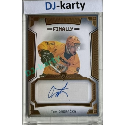 23/24 Goal Cards Finally Season #A-28 Tom Ondračka Autograph 08/20