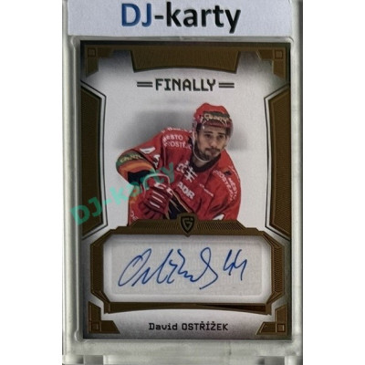 23/24 Goal Cards Finally Season #A-30 David Ostřížek Autograph 08/20