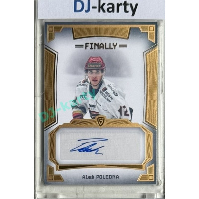 23/24 Goal Cards Finally Season #A-32 Aleš Poledna Autograph 08/20