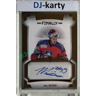 23/24 Goal Cards Finally Season #A-33 Jan Mičán Autograph 08/20