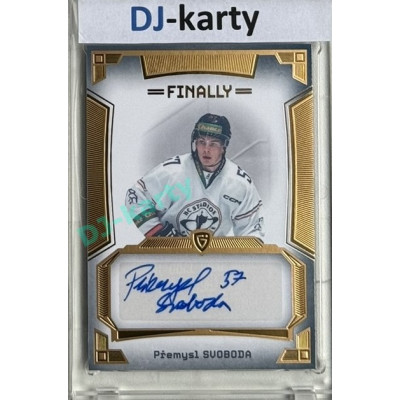 23/24 Goal Cards Finally Season #A-38 Přemysl Svoboda Autograph 08/20