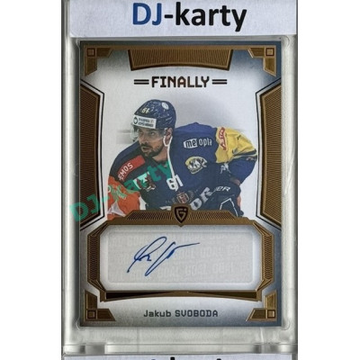 23/24 Goal Cards Finally Season #A-50 Jakub Svoboda Autograph 08/20