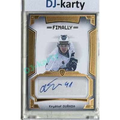 23/24 Goal Cards Finally Season #A-59 Kryštof Ouřada Autograph 08/20