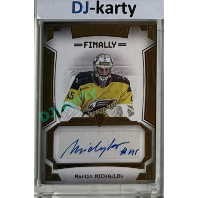 23/24 Goal Cards Finally Season #A-63 Martin Michajlov Autograph 08/20