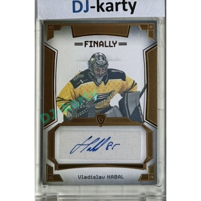 23/24 Goal Cards Finally Season #A-64 Vladislav Habal Autograph 08/20