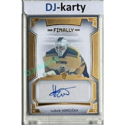 23/24 Goal Cards Finally Season #A-71 Luboš Horčička Autograph 08/20
