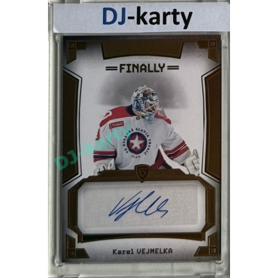 23/24 Goal Cards Finally Season #A-72 Karel Vejmelka Autograph 08/20