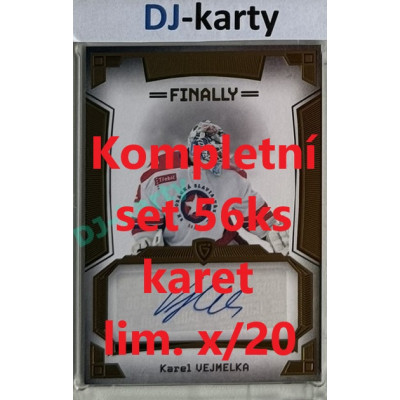 23/24 Goal Cards Finally Season kompletní set 56ks Autograph XX/20