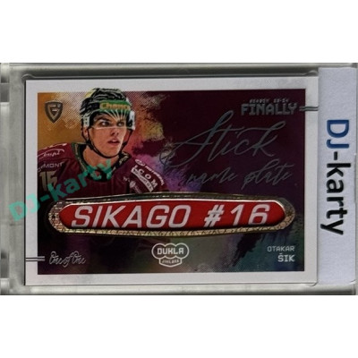 23/24 Goal Cards Finally Season #NP-SIO Otakar Šik Stick Nameplate 1of1