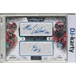 23/24 Goal Cards Finally Season #DS-17 Patrik Urbanec / Jan Výtisk Dual Autograph 2/5