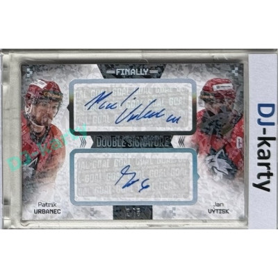 23/24 Goal Cards Finally Season #DS-17 Patrik Urbanec / Jan Výtisk Dual Autograph 2/5