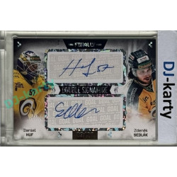 23/24 Goal Cards Finally Season #DS-02 Daniel Huf / Zdeněk Sedlák Dual Autograph 09/20