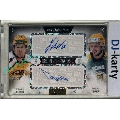 23/24 Goal Cards Finally Season #DS-03 Pavel Kubiš / Jakub Teper Dual Autograph 08/20