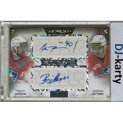 23/24 Goal Cards Finally Season #DS-06 Martin Dočekal / Ladislav Bittner Dual Autograph 08/20