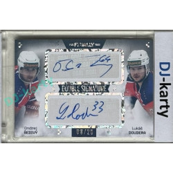 23/24 Goal Cards Finally Season #DS-09 Ondrej Šedivý / Lukáš Doudera Dual Autograph 08/20