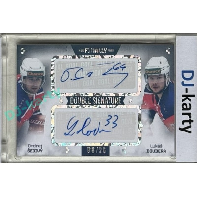 23/24 Goal Cards Finally Season #DS-09 Ondrej Šedivý / Lukáš Doudera Dual Autograph 08/20