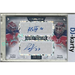 23/24 Goal Cards Finally Season #DS-10 Ondřej Bláha / Daniel Dolejš Dual Autograph 08/20