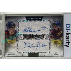 23/24 Goal Cards Finally Season #DS-14 Antonín Pechanec / Jiří Krisl Dual Autograph 08/20
