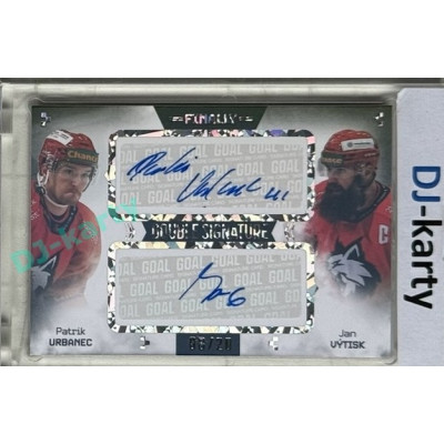 23/24 Goal Cards Finally Season #DS-17 Patrik Urbanec / Jan Výtisk Dual Autograph 08/20