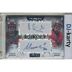 23/24 Goal Cards Finally Season #DS-18 Vladimír Svačina / Rostislav Marosz Dual Autograph 08/20