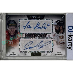 23/24 Goal Cards Finally Season #DS-22 Jan Hruška / Tomáš Svoboda Dual Autograph 09/20