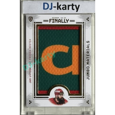 23/24 Goal Cards Finally Season #16 Jan Výtisk Jumbo Material nápis Chance 1/4