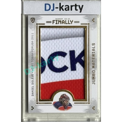 23/24 Goal Cards Finally Season #10 Daniel Dolejš Jumbo Material hlavní logo 3/33
