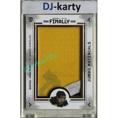 23/24 Goal Cards Finally Season #18 Daniel Vrdlovec Jumbo Material hlavní logo 1/30