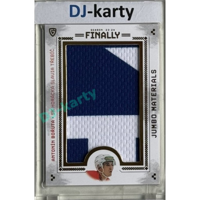 23/24 Goal Cards Finally Season #07 Antonín Bořuta Jumbo Material hlavní logo 8/24