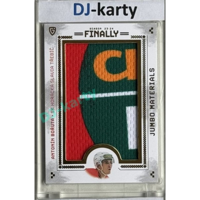 23/24 Goal Cards Finally Season #07 Antonín Bořuta Jumbo Material nápis Chance kulaté 1/3