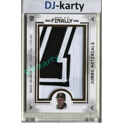 23/24 Goal Cards Finally Season #20 Matěj Žajdlík Jumbo Material číslo 6/6