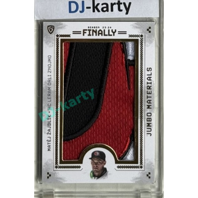 23/24 Goal Cards Finally Season #20 Matěj Žajdlík Jumbo Material hlavní logo 10/16