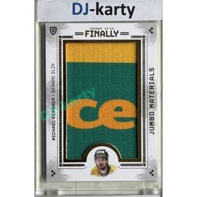 23/24 Goal Cards Finally Season #01 Michael Keränen Jumbo Material nápis Chance 3/3