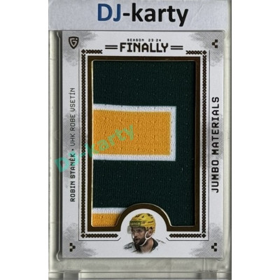 23/24 Goal Cards Finally Season #04 Robin Staněk Jumbo Material číslo 3/6