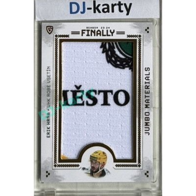 23/24 Goal Cards Finally Season #06 Erik Hrňa Jumbo Material logo malé 3/4