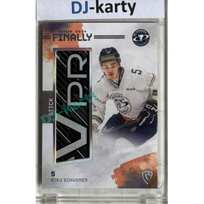 23/24 Goal Cards Finally Season #FST-18 Riku Sihvonen Stick 10/10