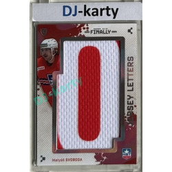 23/24 Goal Cards Finally Season #LT-24 Matyáš Svoboda Jersey Letters