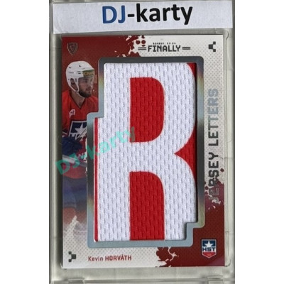 23/24 Goal Cards Finally Season #LT-25 Kevin Horváth Jersey Letters