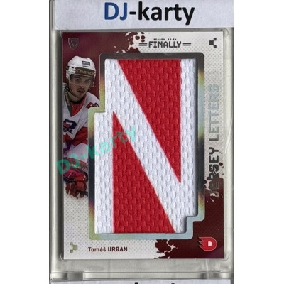 23/24 Goal Cards Finally Season #LT-73 Tomáš Urban Jersey Letters