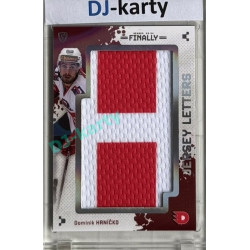 23/24 Goal Cards Finally Season #LT-75 Dominik Hrníčko Jersey Letters