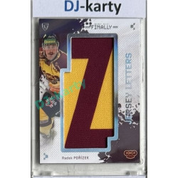 23/24 Goal Cards Finally Season #LT-46 Radek Pořízek Jersey Letters